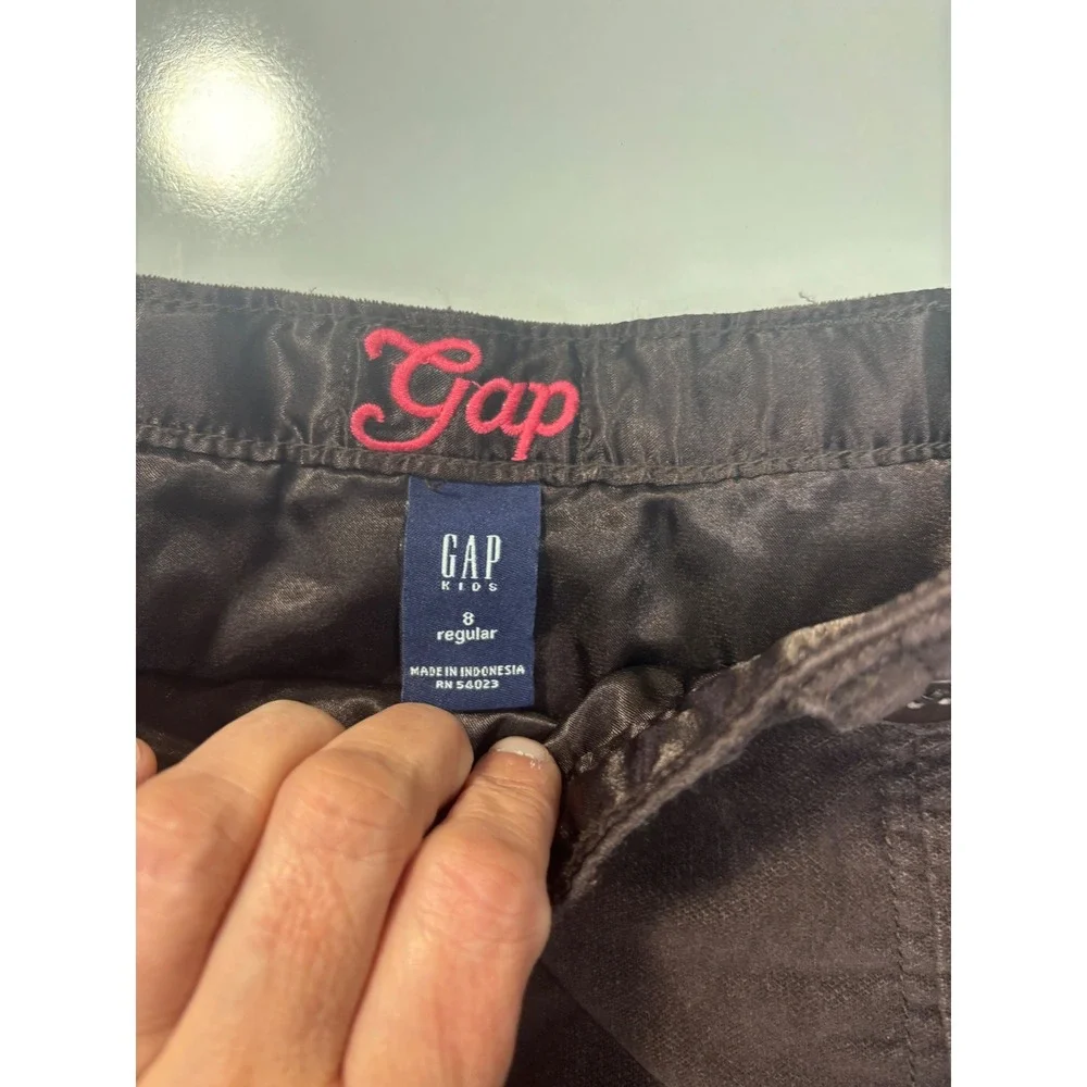 Gap Kids Girls Brown Corduroy Pleated Mini Skirt Size 8 Regular 2008 y2k